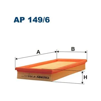 Filtr do auta Vzduchový filtr, , 03C129620, 03C129620G, FILTRON, AP 149/6