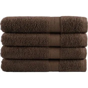 Utěrka Premium ručníky SOLUND 10 ks hnědé 80 x 200 cm 600 g/m²