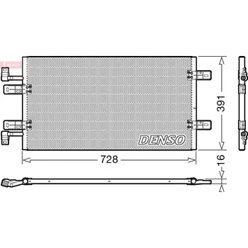 Výparník klimatizace Kondenzátor, klimatizace DENSO DCN20019