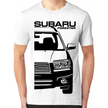 Subaru Forester 2 Facelift Pánské Tričko Khaki XL