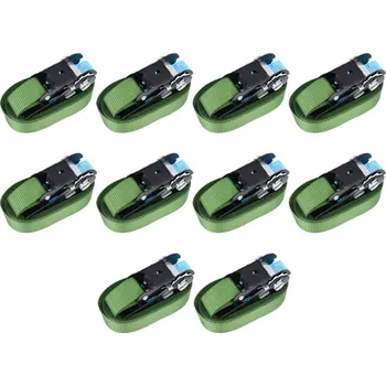 Upínací popruh Ráčnové upínací pásy 4 ks 800 daN 6 m zelené