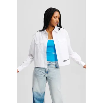Dámská košile KOŠILE KARL LAGERFELD JEANS KLJ LOGO SHIRT WHITE