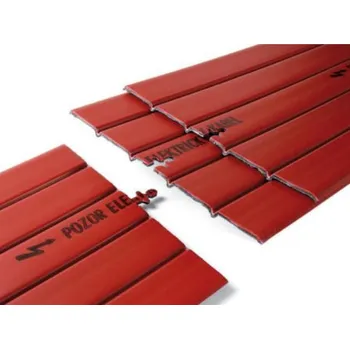 kabelová chránička CWS 002006V Kabelová krycí deska DEKAB 300/2 červená PVC (1m)