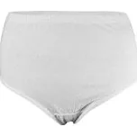 Marie bavlněné kalhotky s plastickým vzorem 3XL bílá