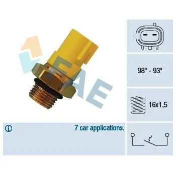 Ventilátor topení a klimatizace Teplotní spínač, větrák chladiče FAE 36520