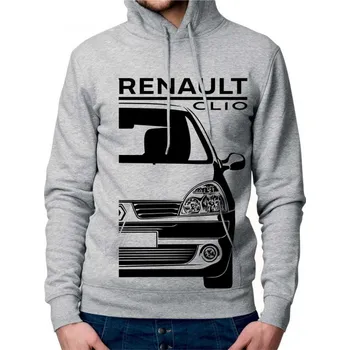 Pánská mikina Renault Clio 2 Facelift Pánska Mikina Šedá 2XL