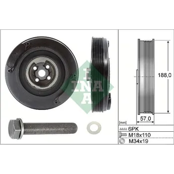 Sada řemenice, kliková hřídel Schaeffler INA 544 0002 20