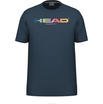 Pánské tenisové tričko Head Rainbow T-Shirt, tmavě modré, velikost XL