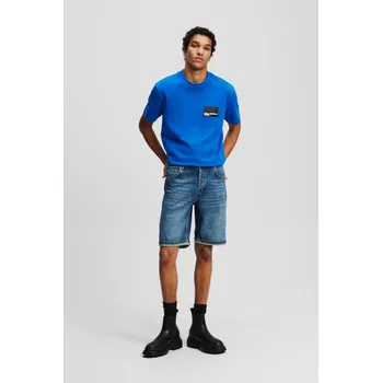 Pánské kraťasy ŠORTKY KARL LAGERFELD JEANS KLJ REGULAR SHORT WASHED DARK BLUE