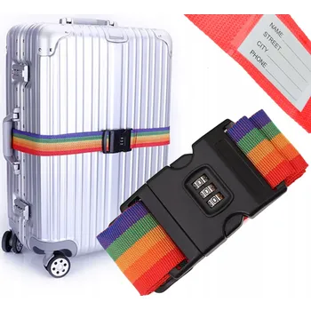 IP kamera Zabezpečovací popruh DKM Popruh s číselným zámkem, duhový