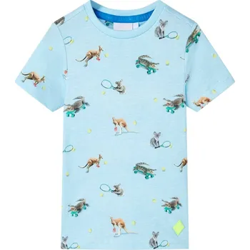 Chlapecké tričko Dětské tričko světle modrá melanž 128