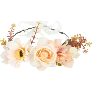 Čelenka Čelenka do vlasov v broskyňové barvě