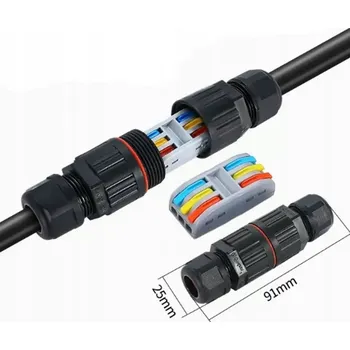 RYCHLOSPOJKA elektrická hermetická vodotěsná konektor nátrubek IP68 3/3