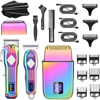 Strojek na vlasy PROFESIONÁLNÍ AKUMULÁTOROVÝ ZASTŘIHOVAČ VLASŮ 3V1 - SADA