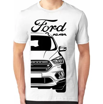 Ford Kuga Mk2 Facelift Pánské Tričko Khaki S