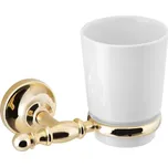 Sapho PERLA držák kartáčků, keramika, zlato