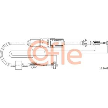 Spojkové lanko COFLE Tažné lanko, ovládání spojky 103442