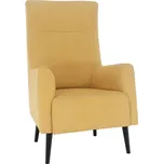 Křeslo ušák, žlutá/černá, SAMY