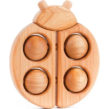 Bajo Dřevěné kousátko beruška přírodní