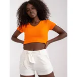 Smetanové šortky s páskem -LO-SN-LK-141.34P-ecru Velikost: S