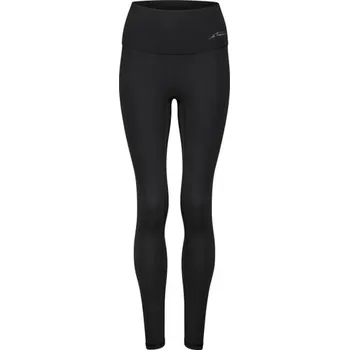 Cyklistické kalhoty FORCE Dámské legíny do pasu bez vložky FORCE SIMPLE LADY, černé - L