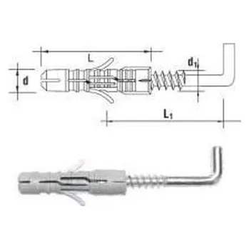 Hmoždinka hmoždinka 8x40 + skoba 5x48 UPP-LL