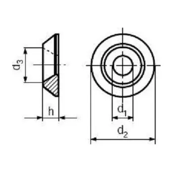 podložka plastová podložka 4.3x14 rozeta polyamid 6.6