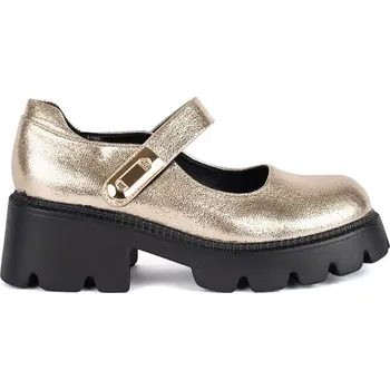 Dámské polobotky Zlaté Mary Jane dámské polobotky na platformě GD-FL6056GO Velikost: 40