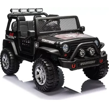 Dětské elektrovozidlo Dětské elektrické autíčko 4x4, černé