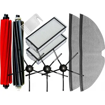 Sada příslušenství pro robotický vysavač HEPA filtry, kartáče a mopy pro ROBOROCK Q8 Max Plus Black, 10ks sada