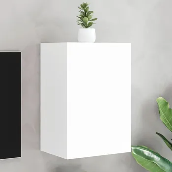 Televizní stolek Nástěnná TV skříňka kouřový dub 40,5x30x40 cm kompozitní dřevo