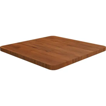 Psací stůl Čtvercová stolní deska tmavě hnědá 50x50x1,5 cm ošetřený dub