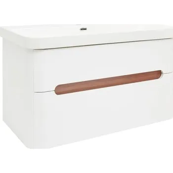 Koupelnový nábytek Koupelnová skříňka s umyvadlem SAT Fusion 97,5x53x45 cm bílá matná mat SATFUSION2100WMW