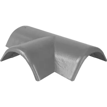 BRAMAC Hřebenáč rozdělovací levý T250 Bramac Star s příchytkou zinkově šedá