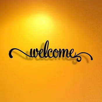 BAF Kovový nápis Vítejte