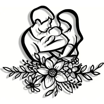 Obraz BAF Kovový znak Milenci