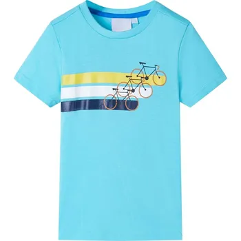 Chlapecké tričko Dětské tričko s krátkým rukávem modré melanž 92