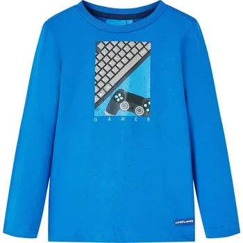 Chlapecké tričko Dětské tričko s dlouhým rukávem kobaltová modř 116