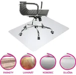 Ochranná podložka pod židli, transparentní, 120x90 cm, 0,8 mm, ELLIE NEW TYP 7