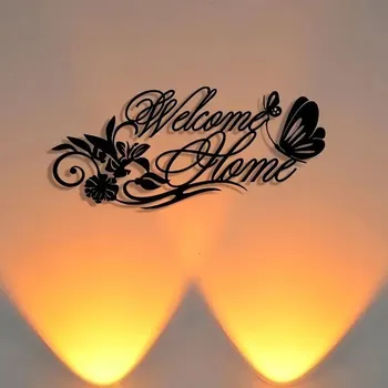 BAF Kovový nápis Vítejte domů