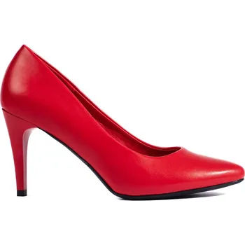 Dámské lodičky Červené lodičky na tenkém podpatku 1396R Velikost: 36