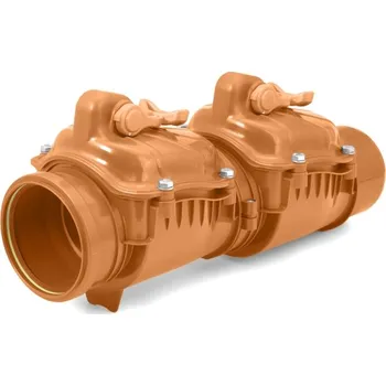 kanalizace Midas International Premium KG zpětná klapka dvouklapková s aretací oranžová DN110