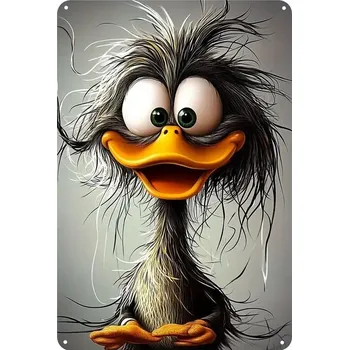 Plechová cedule BAF Plechová Pan kačer neví 30 x 20 cm