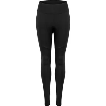 Cyklistické kalhoty FORCE Dámské kalhoty do pasu s vložkou FORCE RIDGE LADY, černo-šedé - S