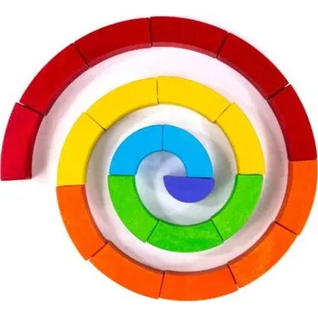 Dřevěná hračka Bajo Duha - dřevěné barevné kostky