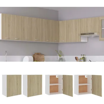Kuchyňská linka Závěsné skříňky 2 ks "Lyon" dub sonoma 50 x 31 x 60 cm, dřevěné