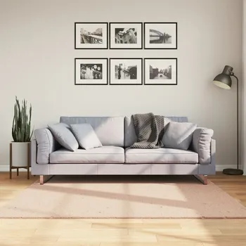 Koberec Koberec HUARTE krátký vlas měkký a pratelný blush 160x160 cm