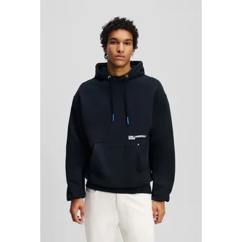 Pánská mikina MIKINA KARL LAGERFELD JEANS KLJ RELAXED KARL HOODIE BLACK