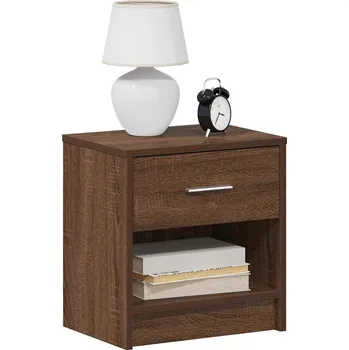 Noční stolek Noční stolek se zásuvkou kouřový dub 39 x 28 x 41 cm
