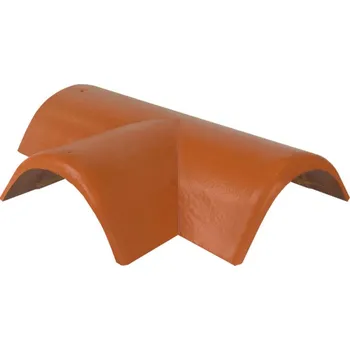 BRAMAC Hřebenáč rozdělovací levý T220 Bramac Protector se dvěma příchytkami cihlově červená